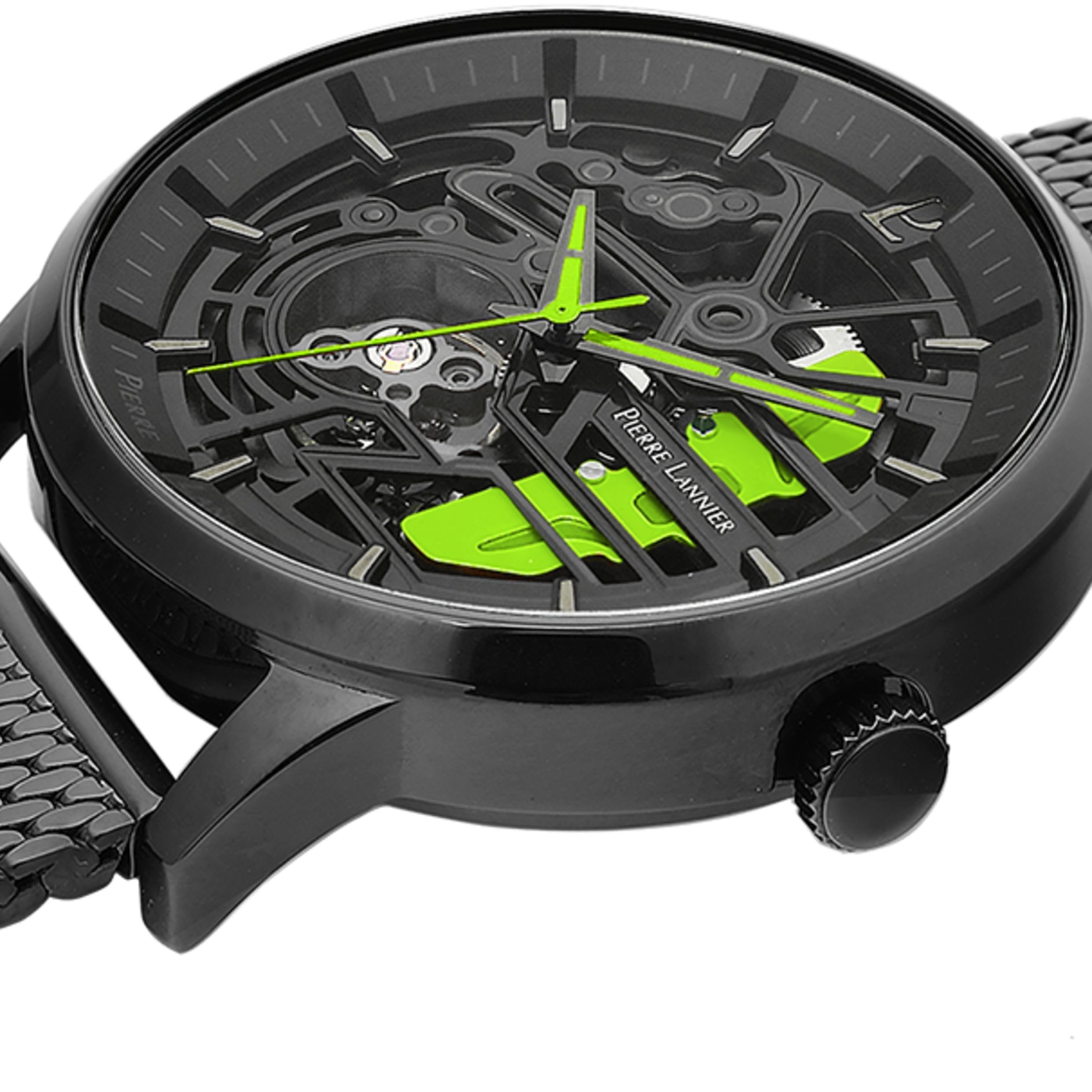 pierre-lannier-paddock-montre-automatique-homme-43-mm-bracelet-cuir image 4
