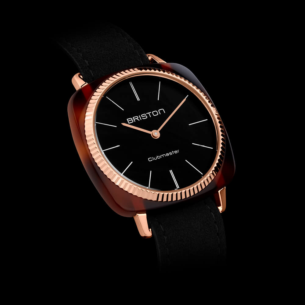 briston-clubmaster-elegant-gold-noir-37-mm-quartz image 3