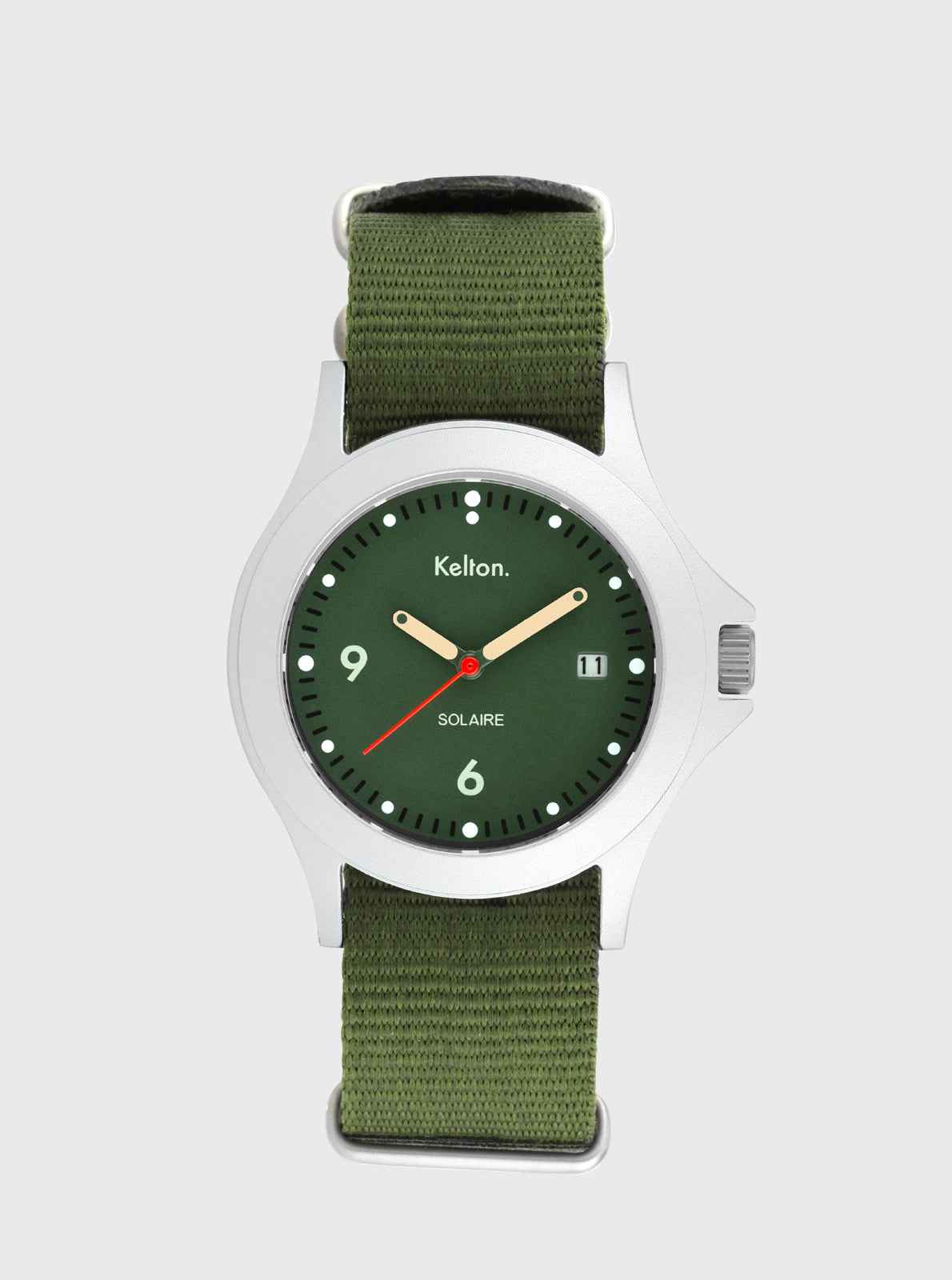 kelton-solaire-soleil-vert-montre-solaire-bracelet-nato image 4