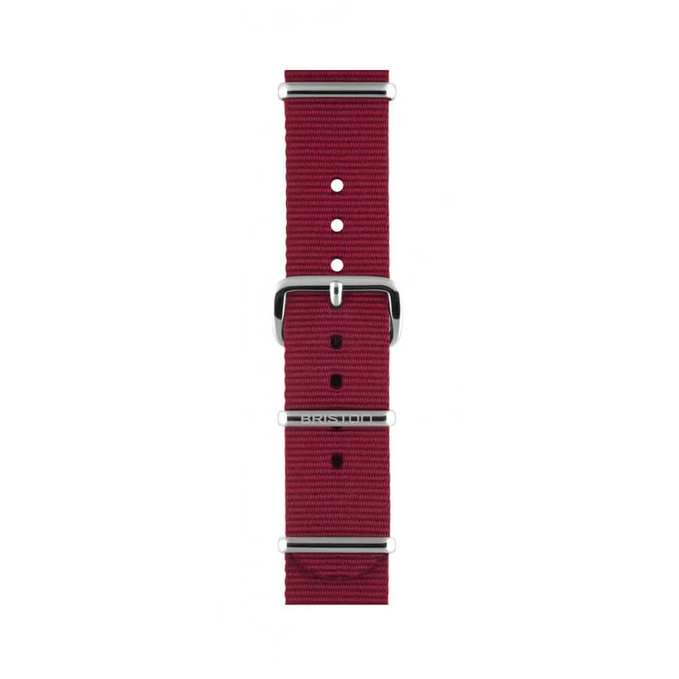 briston-bracelet-type-nato-18-mm-bordeaux image 1