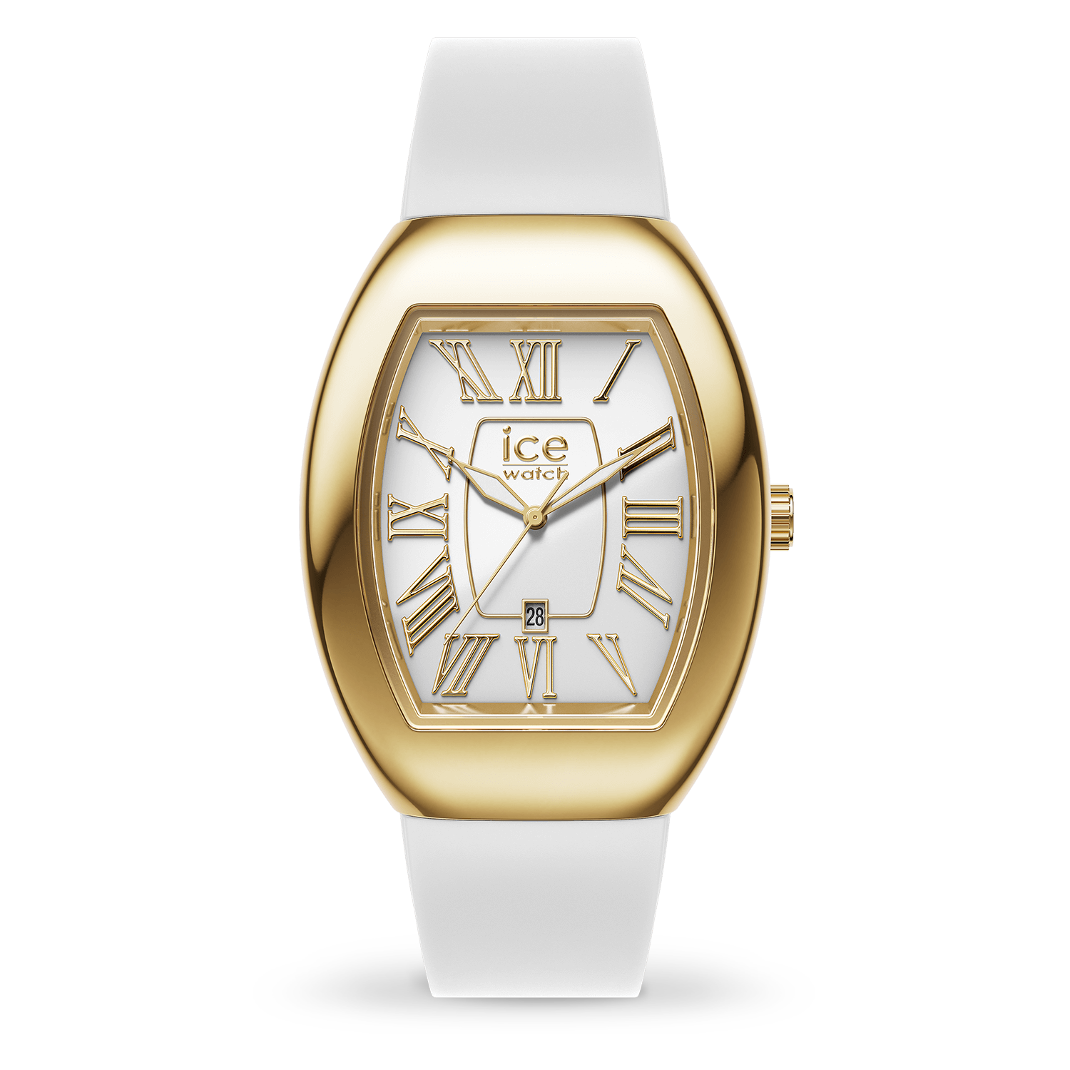 ice-watch-ice-dome-metal-white-gold-montre-femme-blanche-et-dor-e image 1