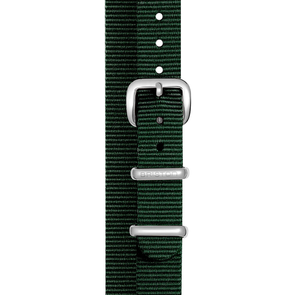 briston-bracelet-nato-12-mm-british-green-clubmaster-lady image 1