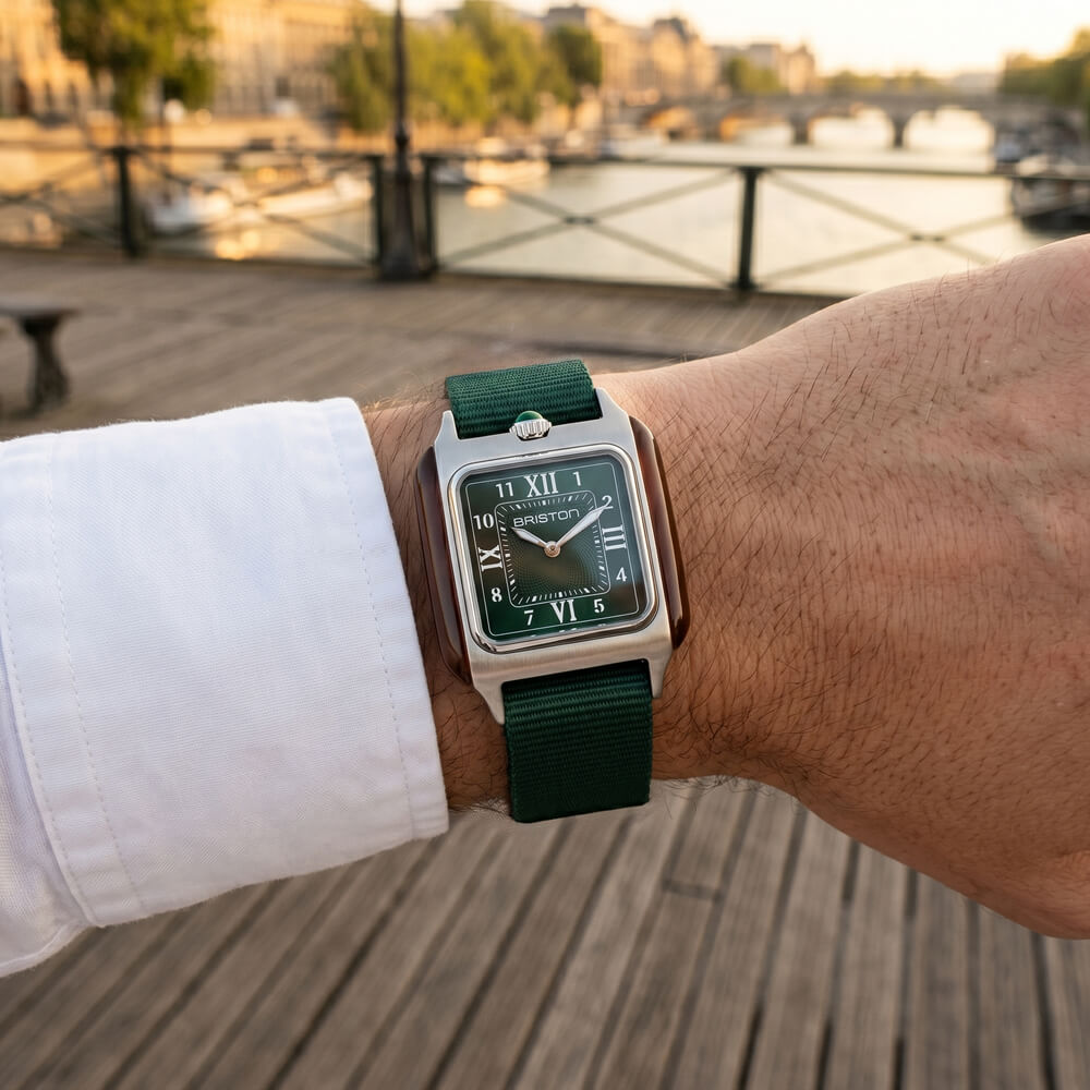 briston-streamliner-kennedy-hm-quartz-30-mm-vert-acier image 3