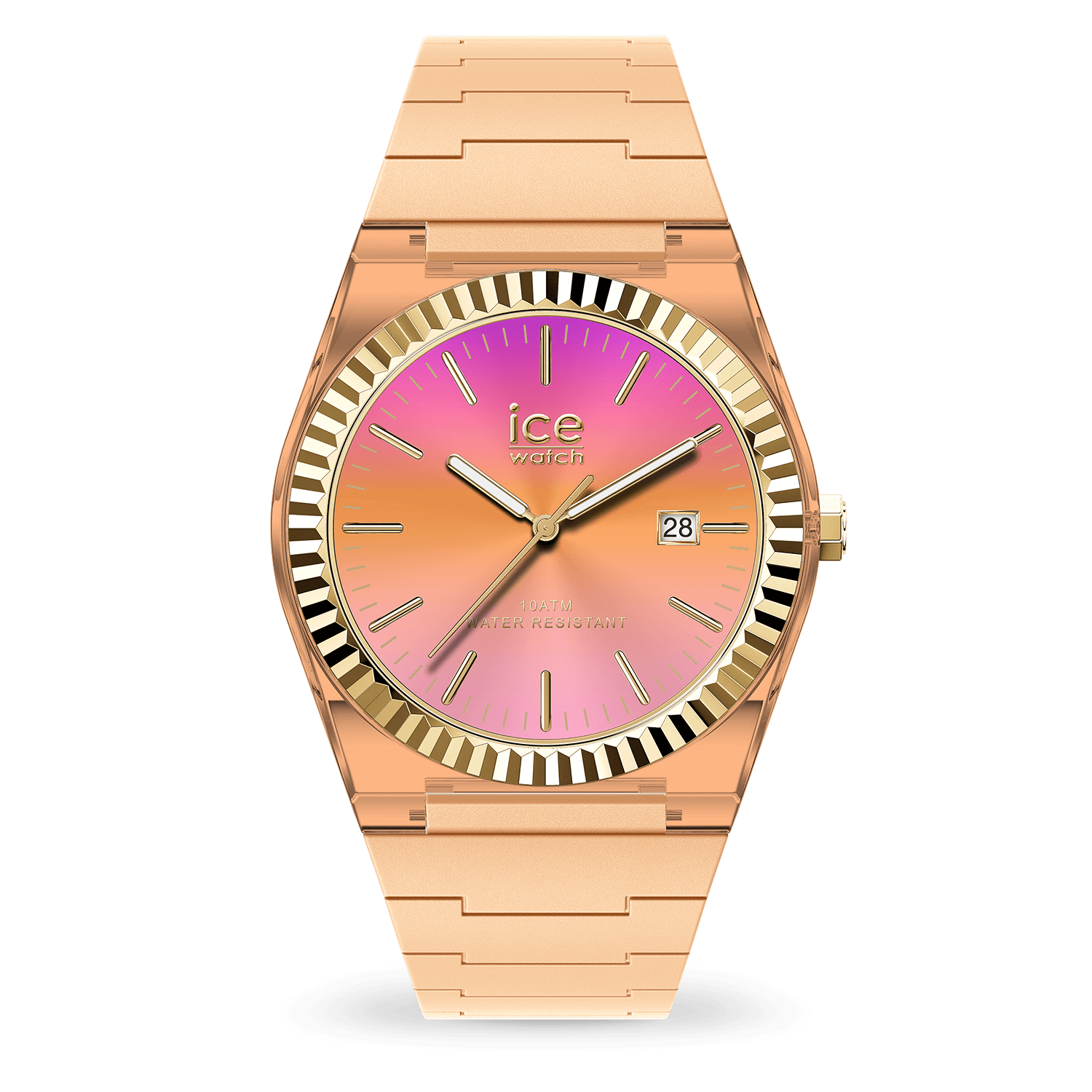 ice-watch-ice-power-sunset-peach-dor-montre-femme-silicone image 1
