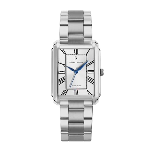 pierre-lannier-empire-montre-rectangulaire-argent-e-cadran-argent-chiffres-romai image 5