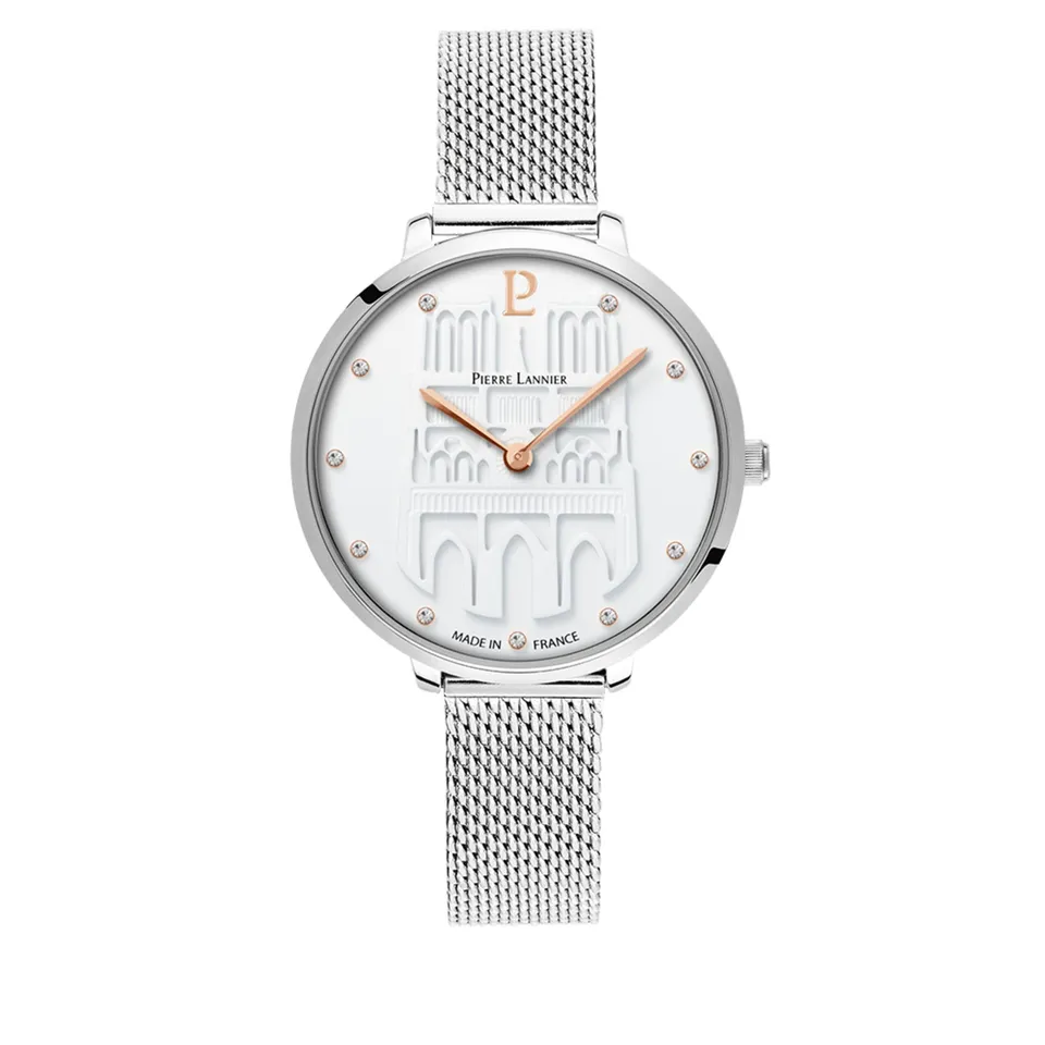 pierre-lannier-coeur-battant-montre-femme-acier-inoxydable-33-mm-5-atm image 1