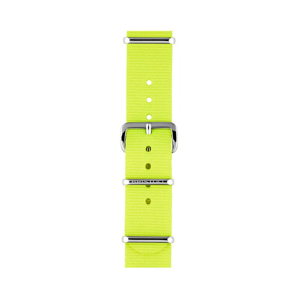 briston-bracelet-type-nato-jaune-fluo-18-mm image 1