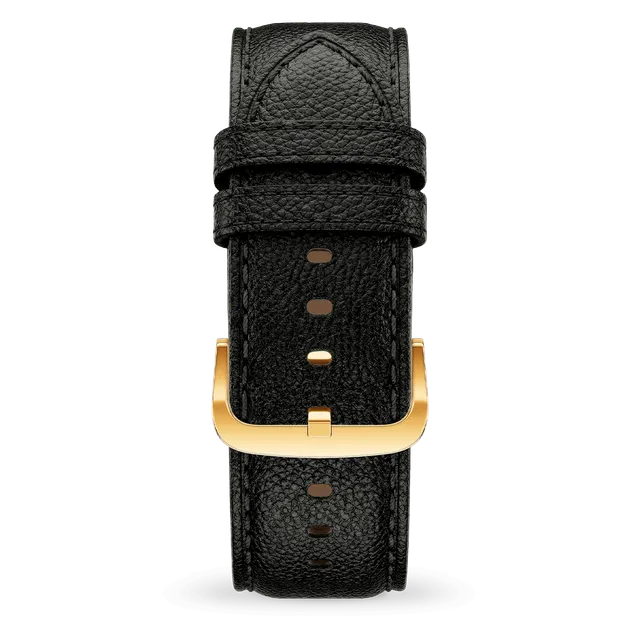 ice-watch-band-leather-22mm-bracelet-cuir-noir-grain-boucle-dor-e-pour-ice-smart image 1