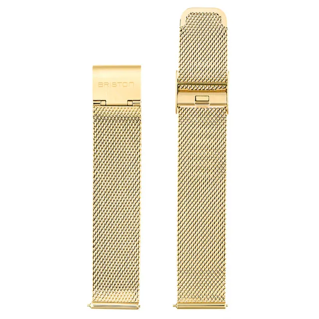briston-bracelet-maille-milanaise-18-mm-acier-finition-or-jaune image 1