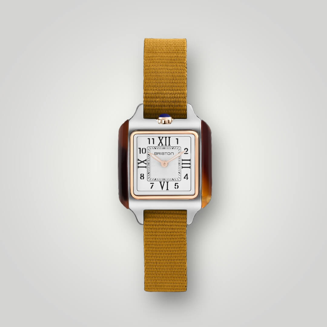 briston-bracelet-type-nato-12-mm-moutarde-clubmaster-lady-2 image 2