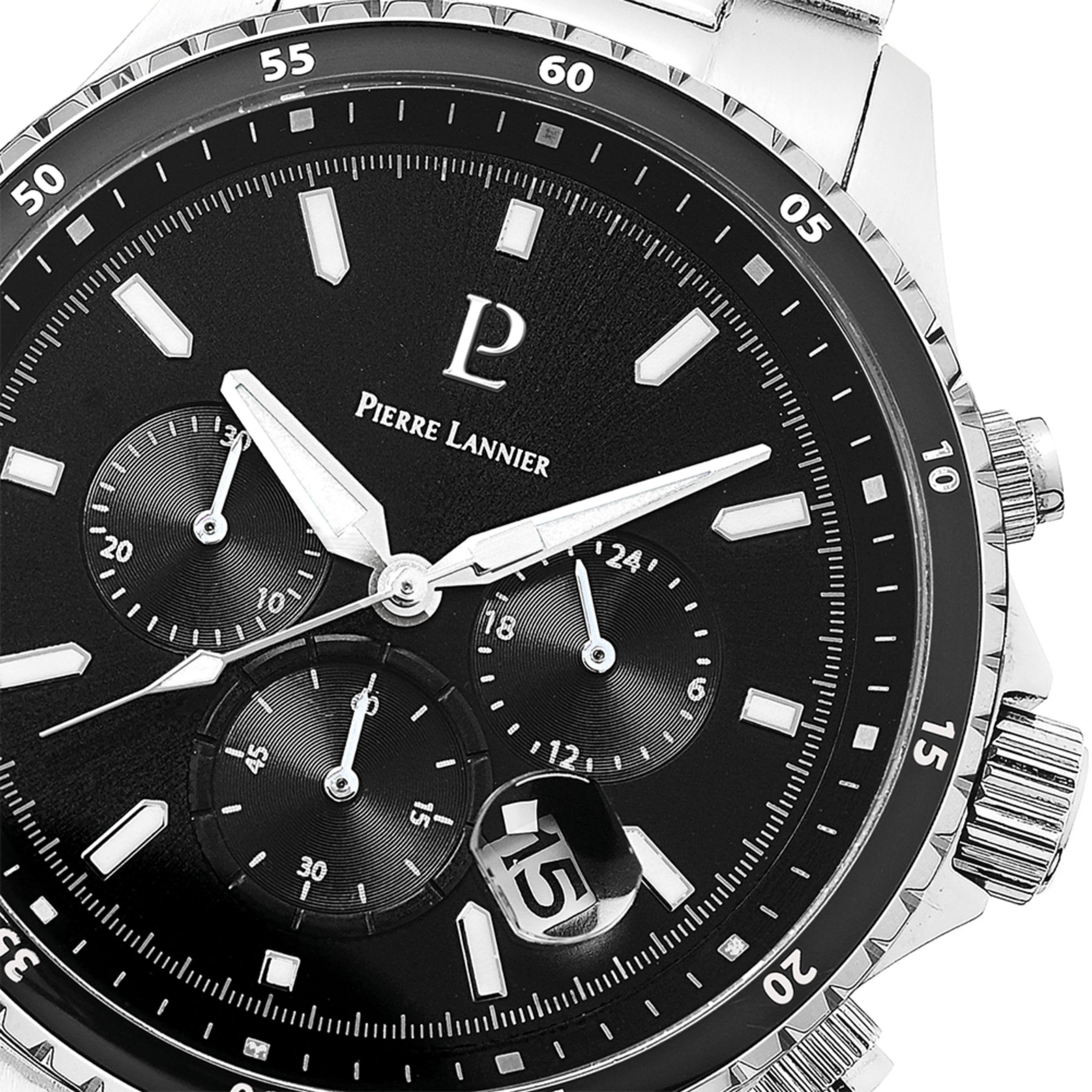 pierre-lannier-cronos-226g131-chronographe-homme-acier-noir-43-5-mm-quartz-10-at image 3