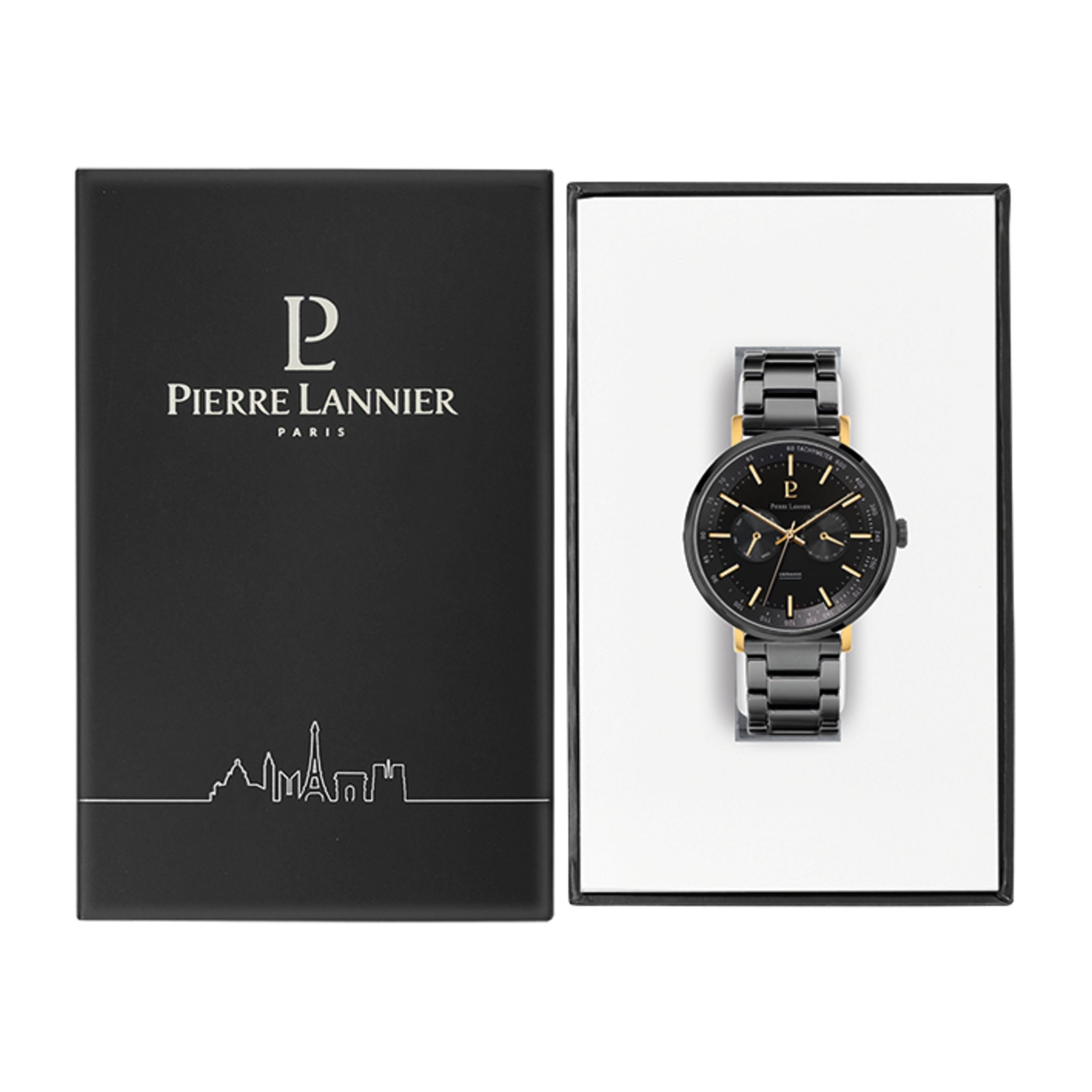 pierre-lannier-ceramic-chronographe-quartz-43-mm-acier-inoxydable-5-atm image 5