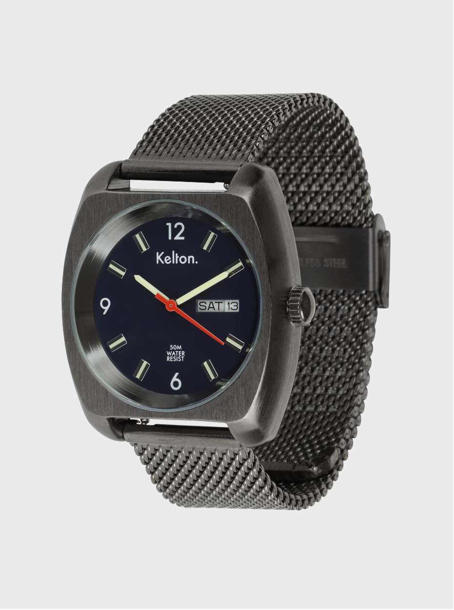 kelton-rc-22-navy-mesh-montre-jour-date-bracelet-milanais image 3