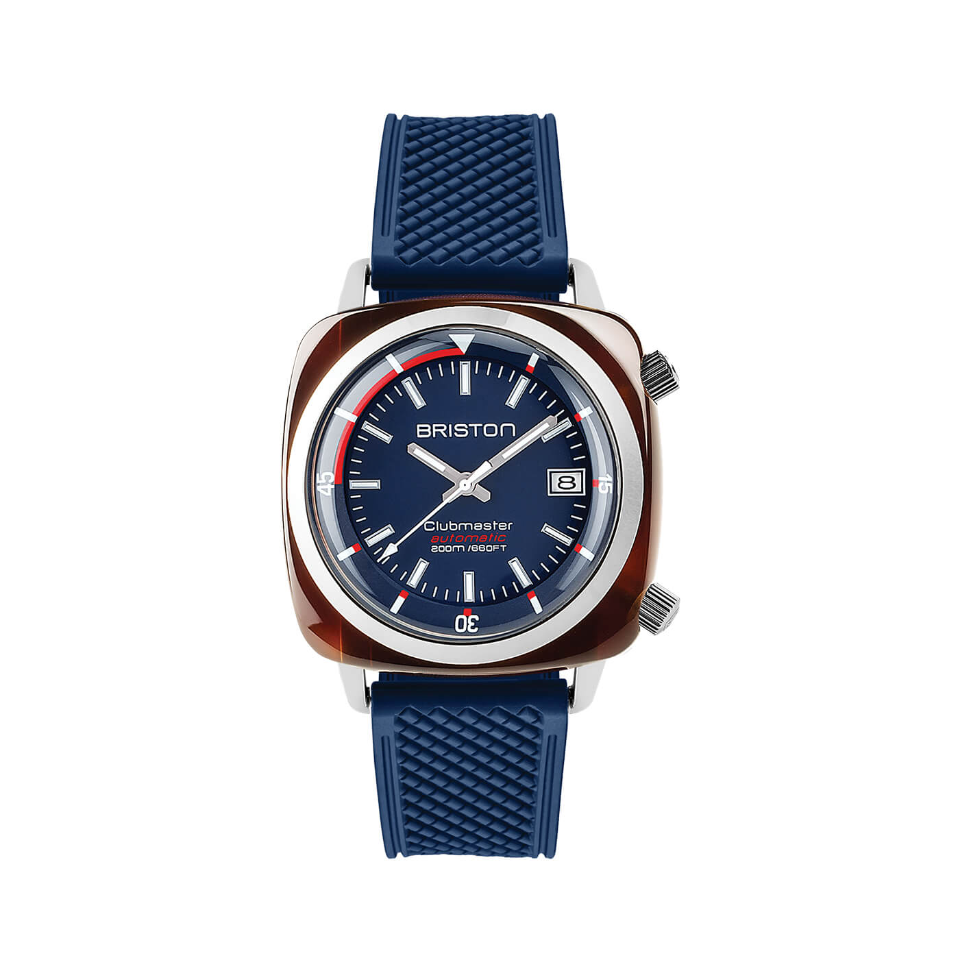 briston-bracelet-rubber-fkm-20-mm-bleu-marine-mat image 3