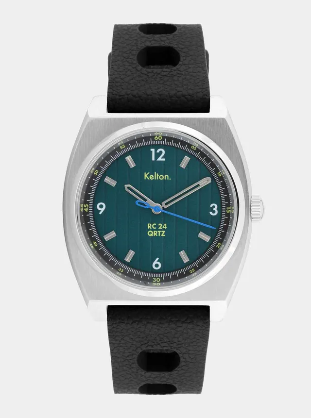 kelton-rc-24-electric-quartz-verte-bracelet-tropic-noir image 1