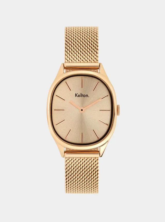 kelton-colorama-mesh-or-rose-montre-full-rose-gold-14-mm image 1