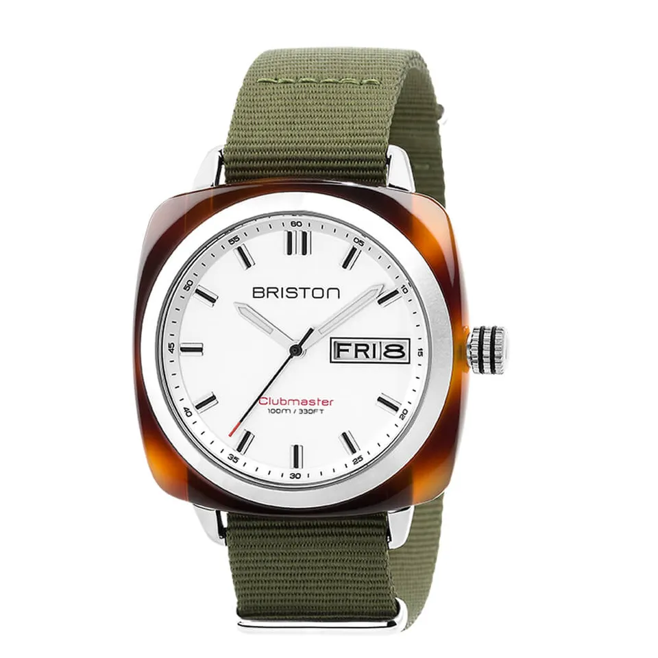 briston-clubmaster-sport-hms-42-mm-quartz-blanc-caille image 1