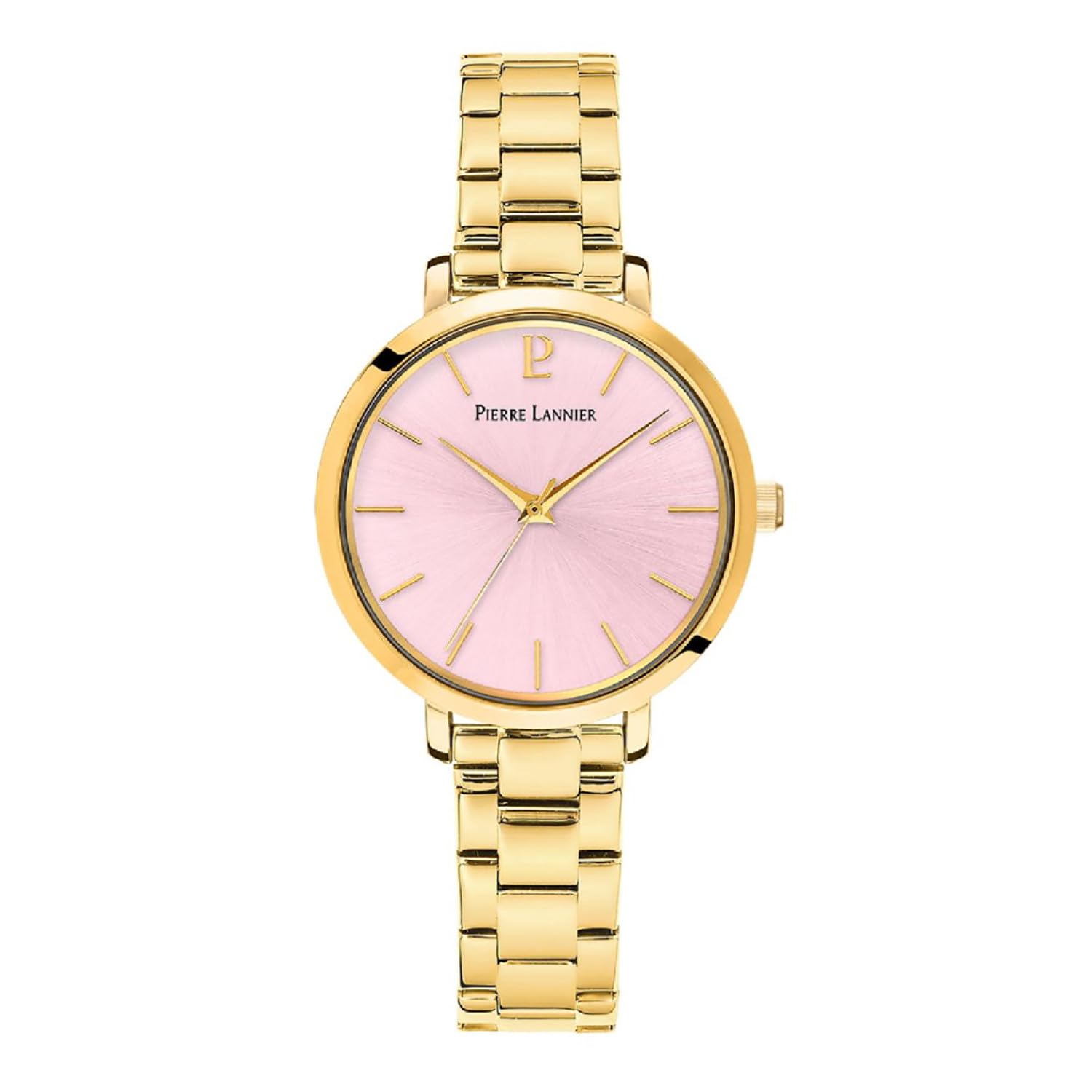 pierre-lannier-chouquette-montre-femme-acier-dor-cadran-rose image 1