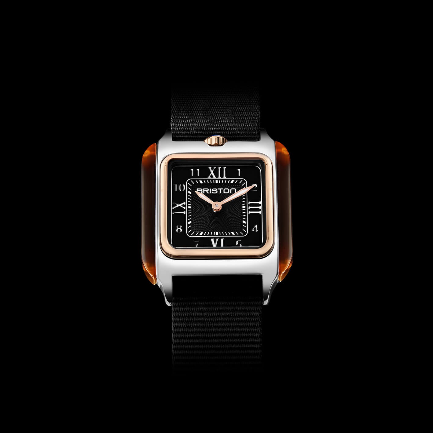 briston-streamliner-kennedy-hm-30-mm-or-rose-noir-nato image 3