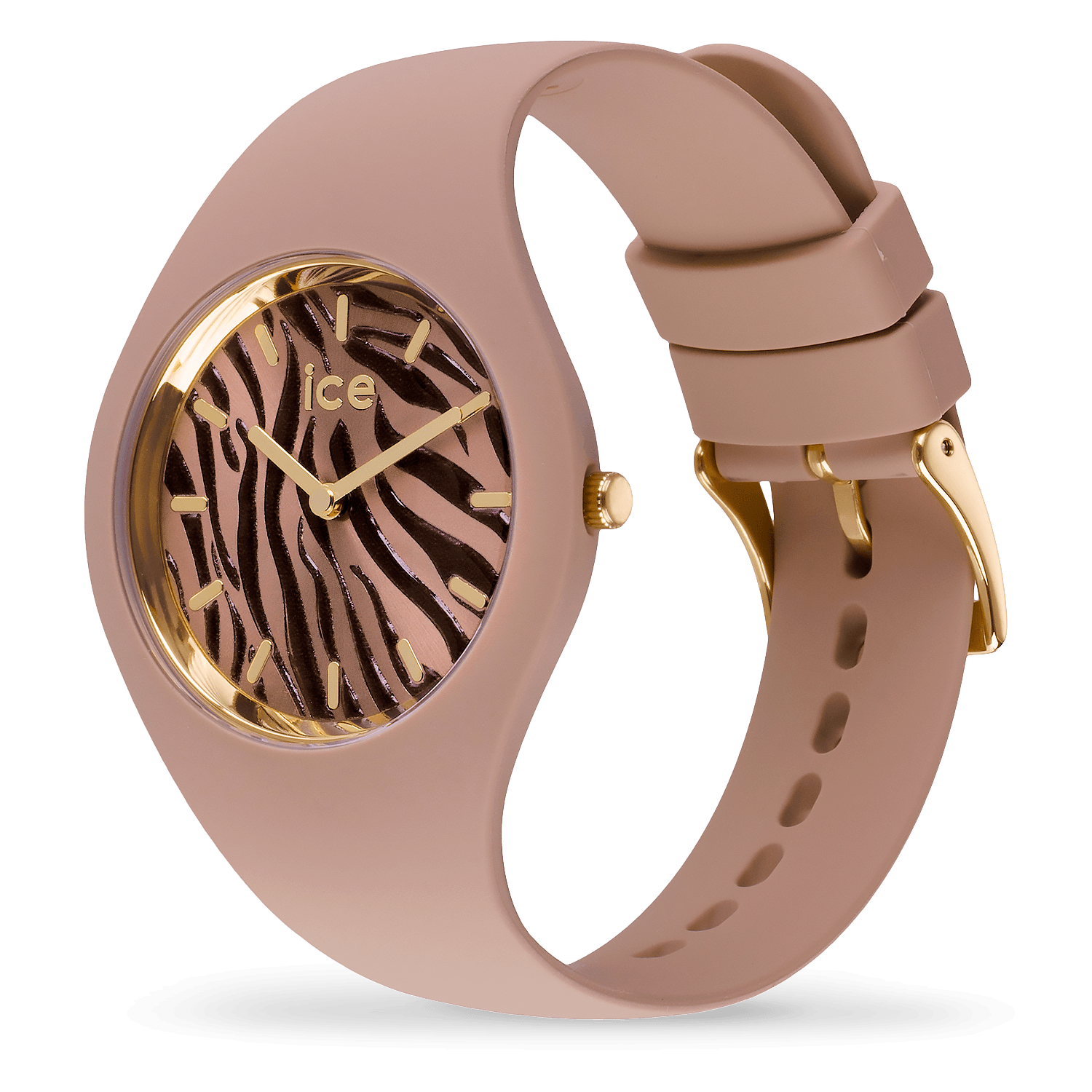 ice-watch-ice-wild-mocha-zebra-montre-femme-silicone-marron image 2