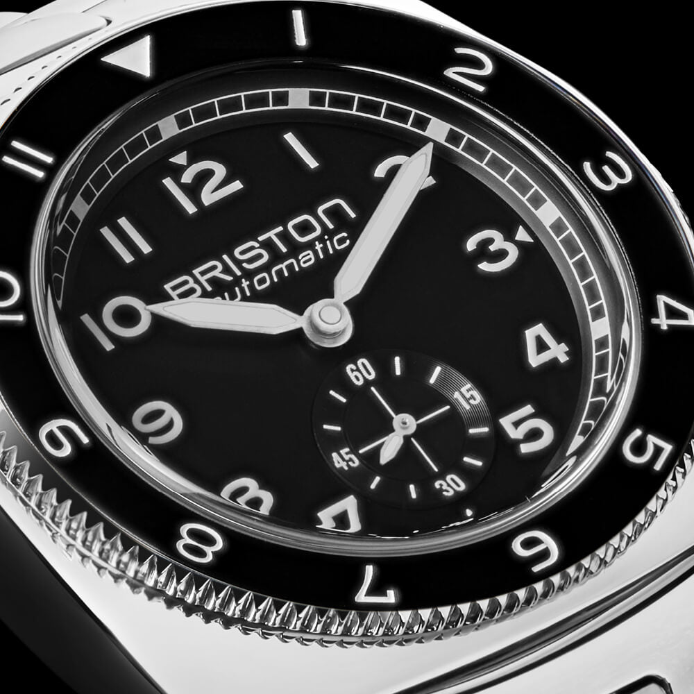 briston-clubmaster-legend-petite-seconde-39-mm-automatique-acier-noir-fkm image 2
