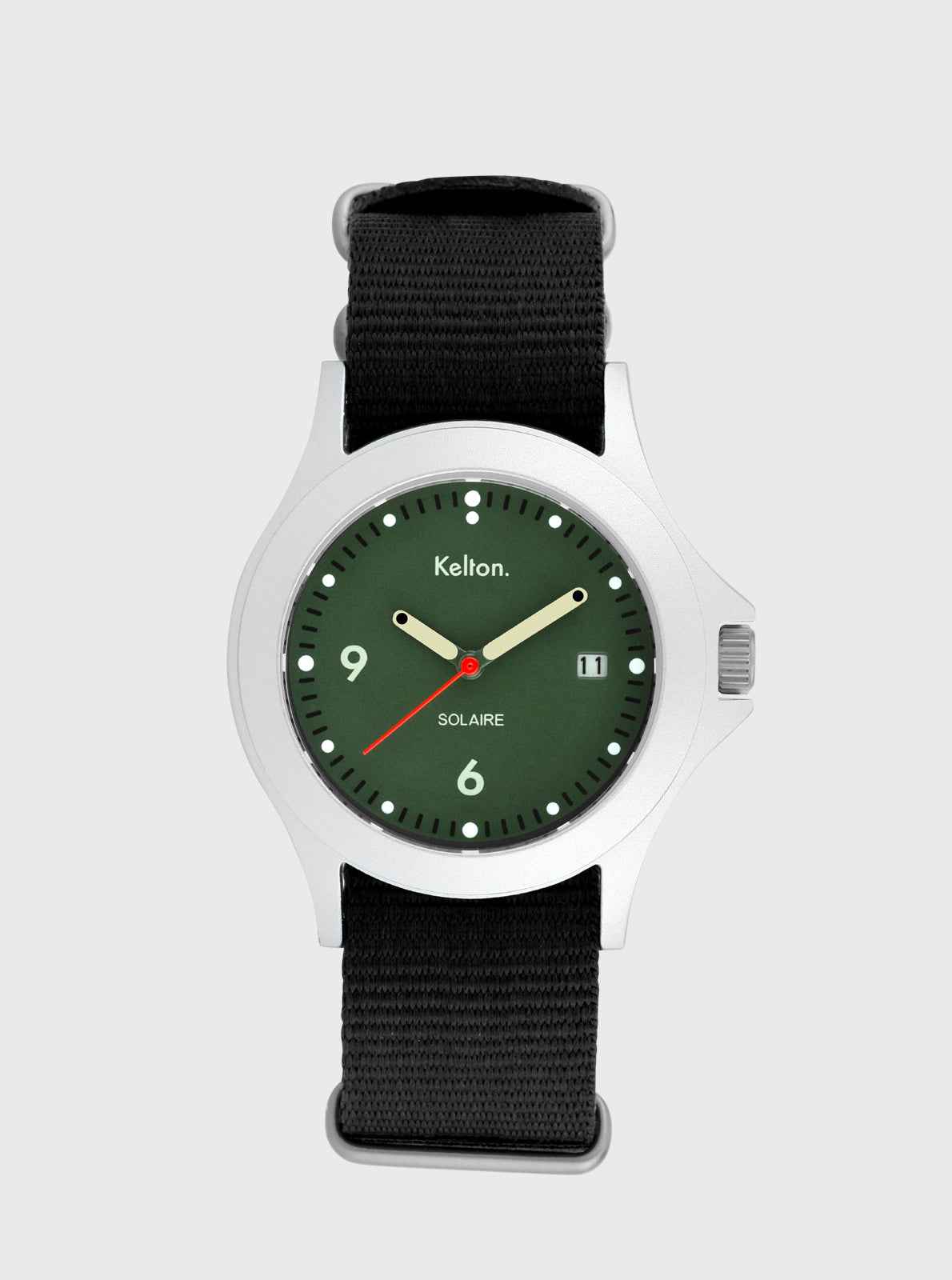 kelton-solaire-soleil-vert-montre-solaire-bracelet-nato image 3