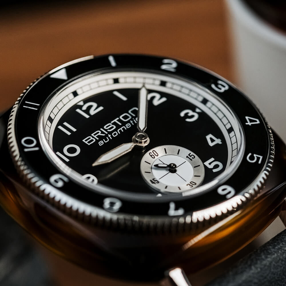 briston-clubmaster-legend-petite-seconde-automatique-39-mm-noir-cuir image 4