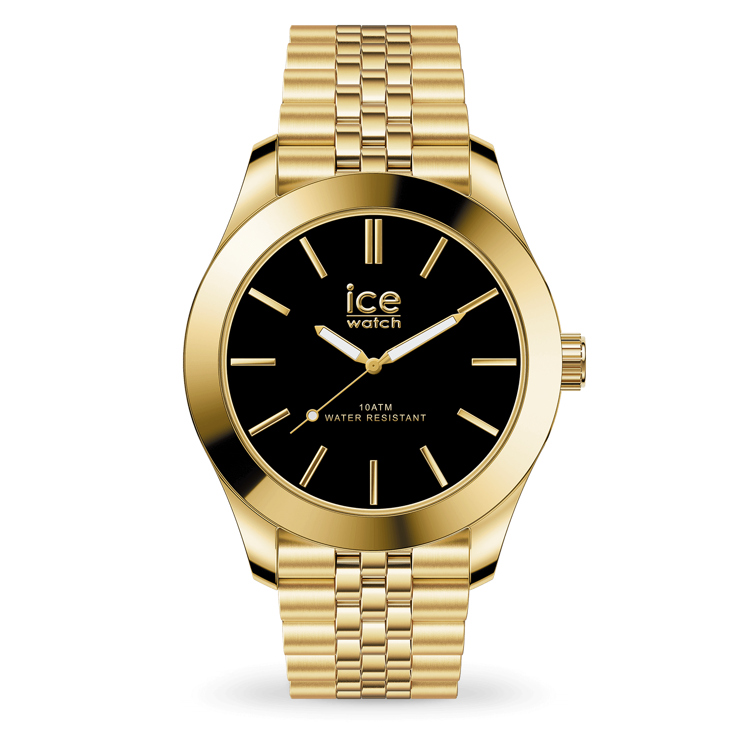 ice-watch-ice-steel-gold-black-montre-femme-cadran-noir-bracelet-jubil-m-tal image 1