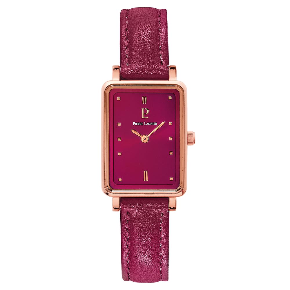 pierre-lannier-essential-050k955-montre-femme-quartz-avec-bracelet-cuir image 1
