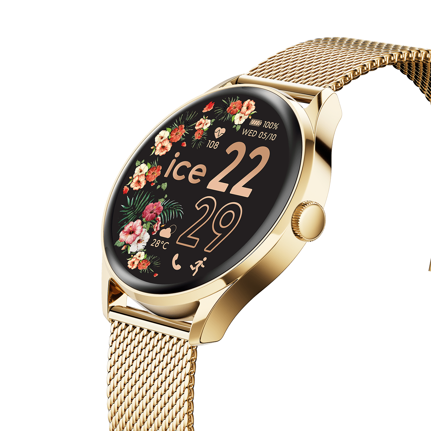 ice-watch-ice-smart-2-0-ronde-1-20-montre-connect-e-gold-milanese-cran-amoled image 3