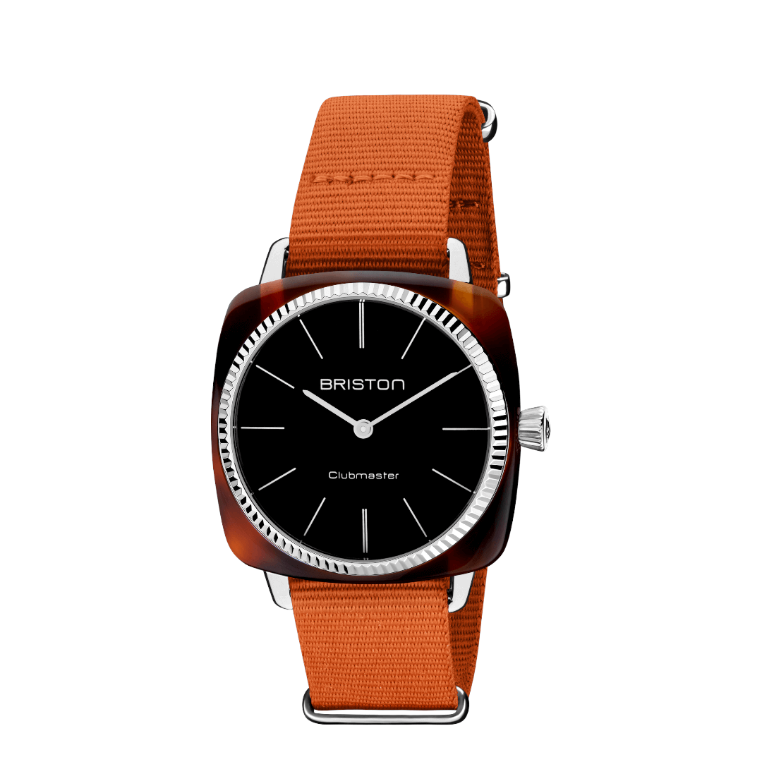 briston-bracelet-type-nato-18-mm-marron-fonc-nylon-interchangeable image 3