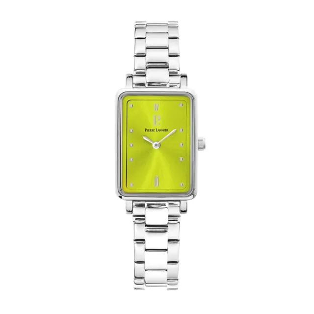 pierre-lannier-montre-ariane-rectangle-cadran-vert image 1
