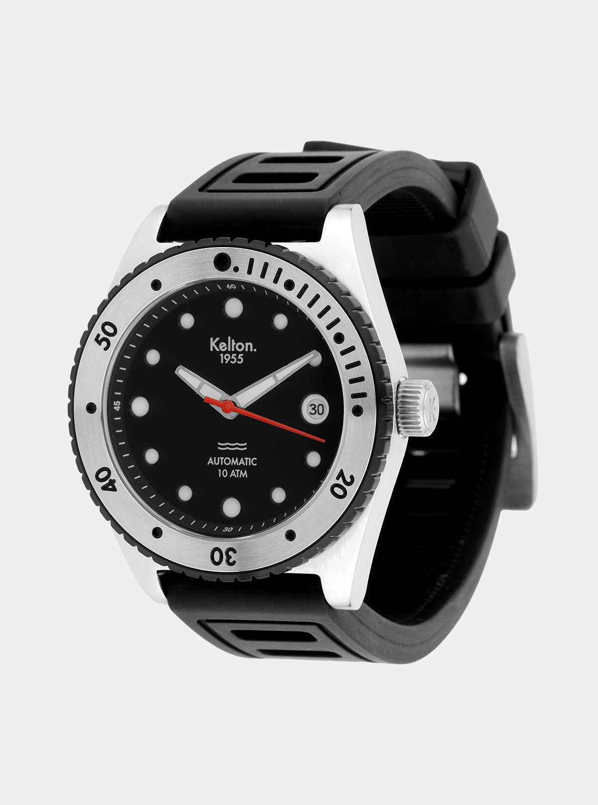 kelton-1955-10-atm-ii-montre-acier-bross-bracelet-isofrane-fkm image 3