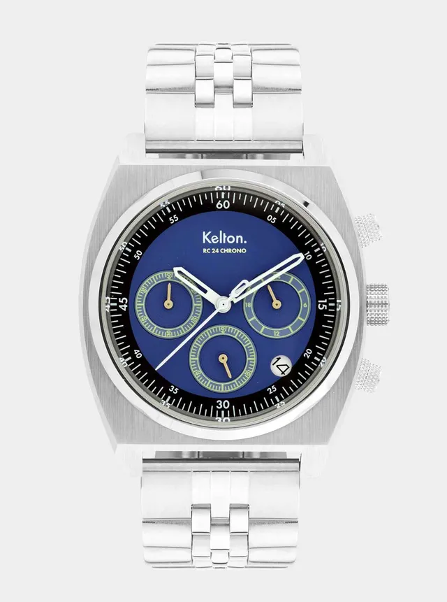 kelton-rc24-chrono-m-ca-quartz-bleu-bracelet-jubilee-acier image 1