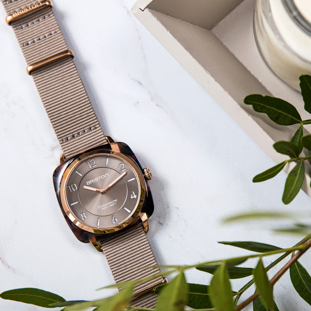 briston-clubmaster-chic-hm-36-mm-gold-gris-taupe image 2