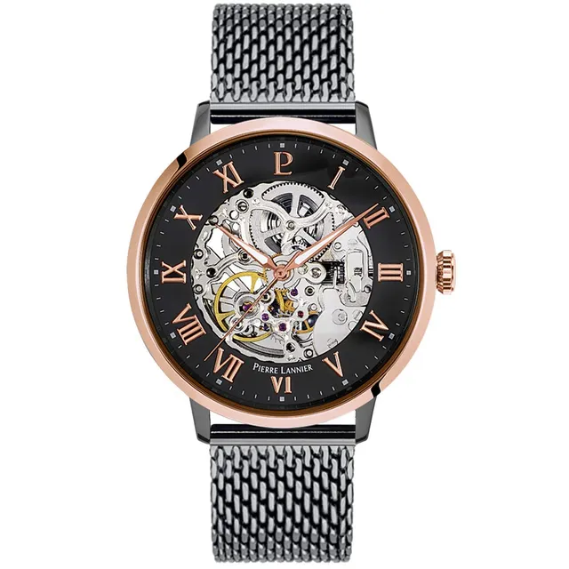 pierre-lannier-automatic-326b488-montre-homme-automatique-42-mm-gris image 1