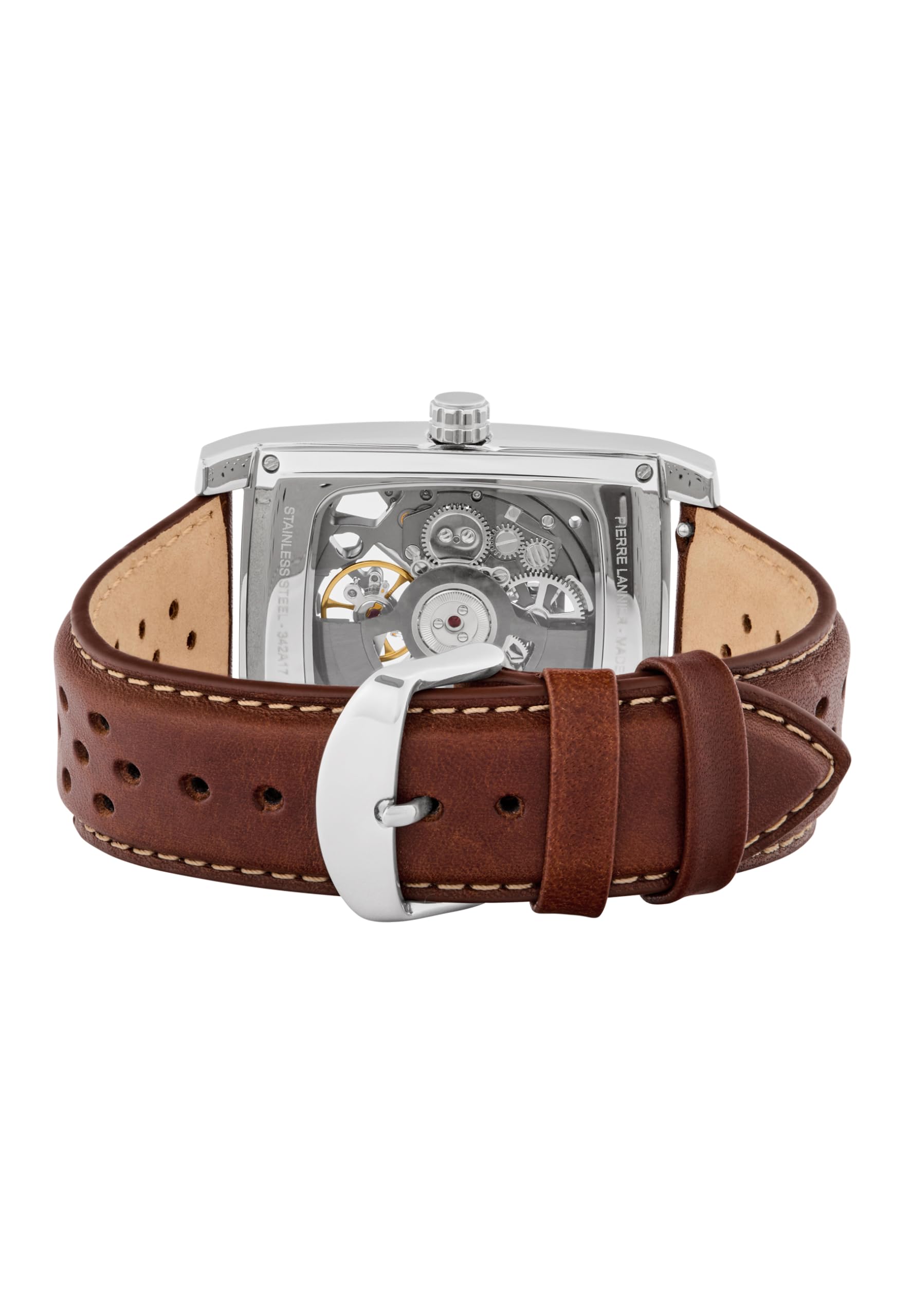 pierre-lannier-hector-montre-automatique-acier-et-cuir-5-atm image 5