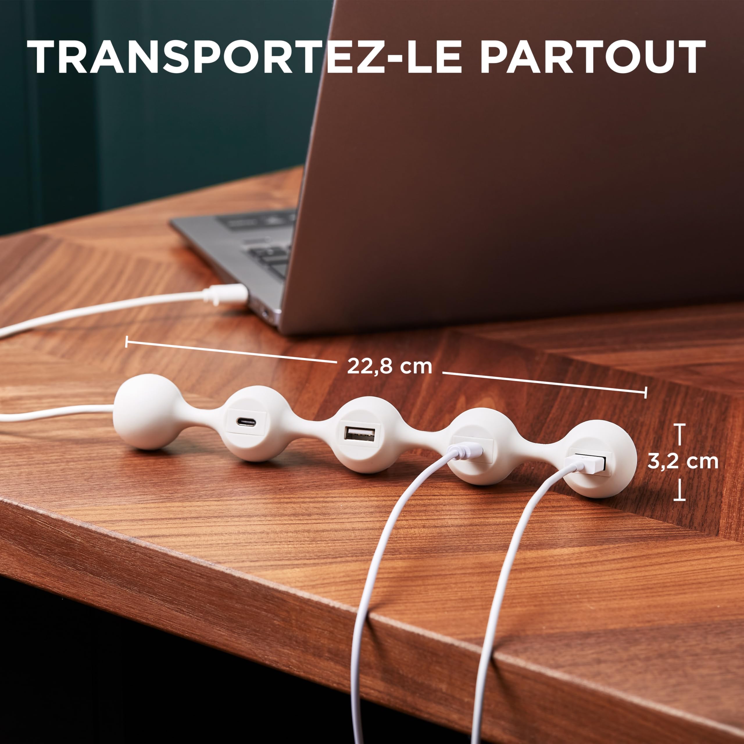 lexon-peas-hub-c-adaptateur-usb-c-multiport-4-ports-2x-usb-a-2x-usb-c image 3