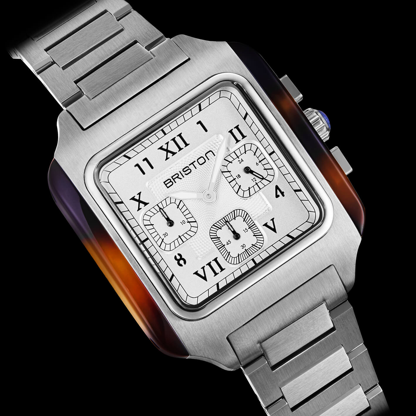 briston-bracelet-acier-kennedy-20-mm-chrono-bross image 2