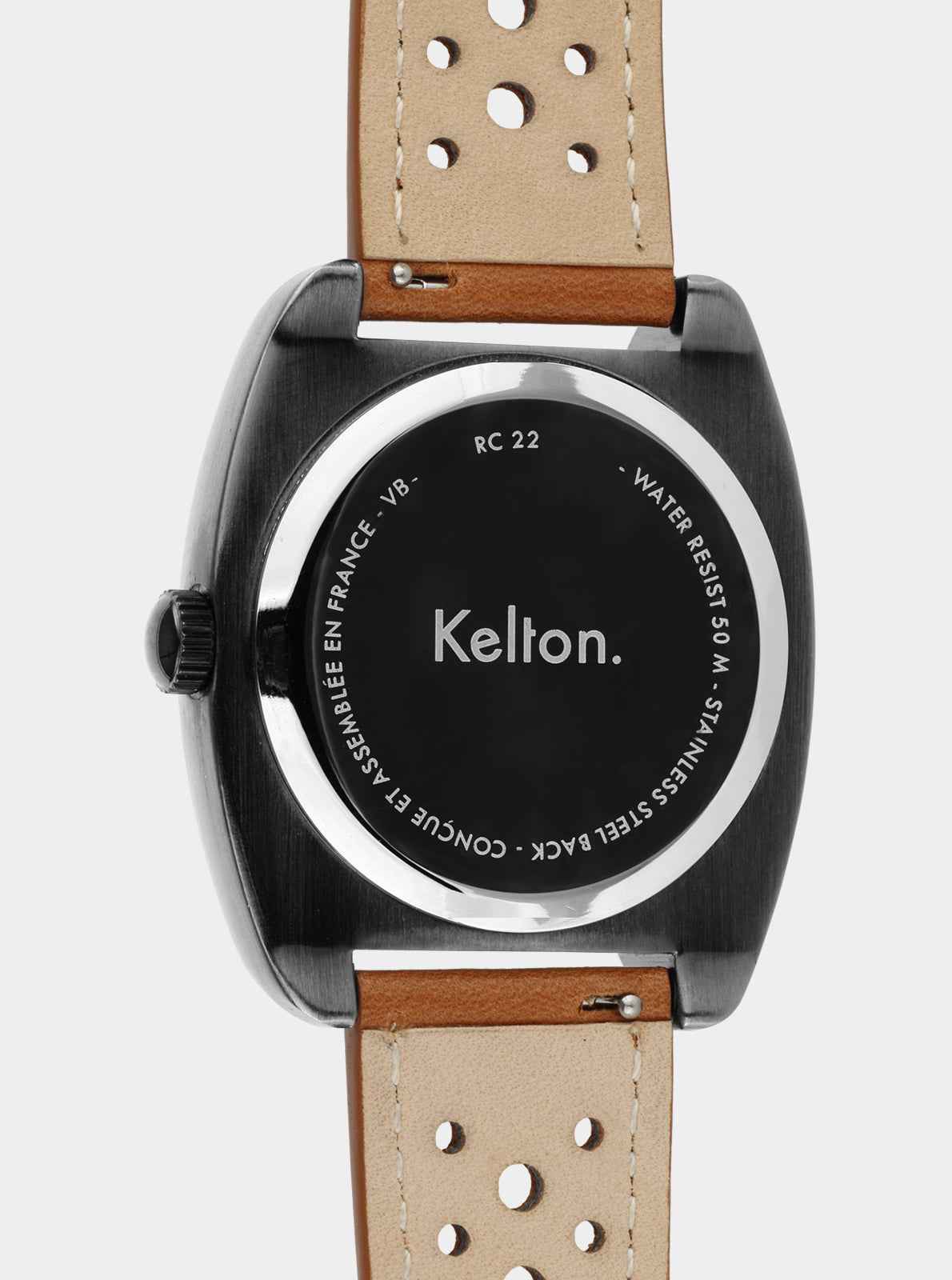 kelton-rc-22-damier-brown-montre-rallye-jour-date image 4