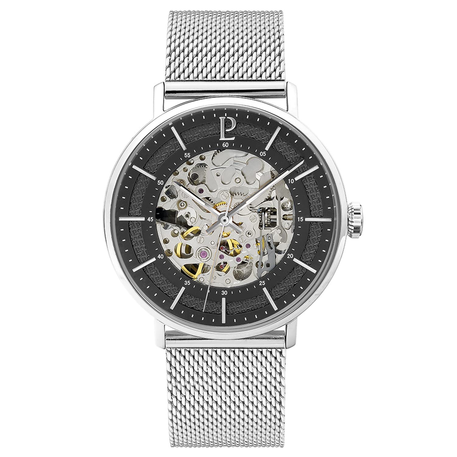 pierre-lannier-gaius-323c131-montre-homme-automatique-acier-milanais-argent-20-m image 1