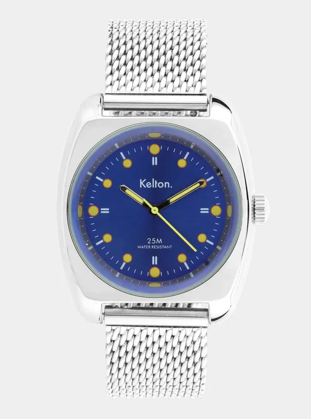 kelton-rc2-montre-blue-yellow-bracelet-mesh-acier image 1