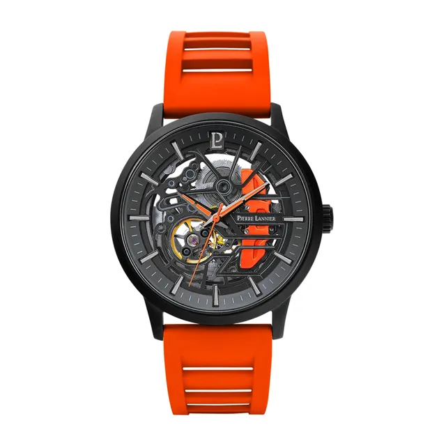 pierre-lannier-paddock-montre-automatique-homme-43-mm-acier-inoxydable image 1
