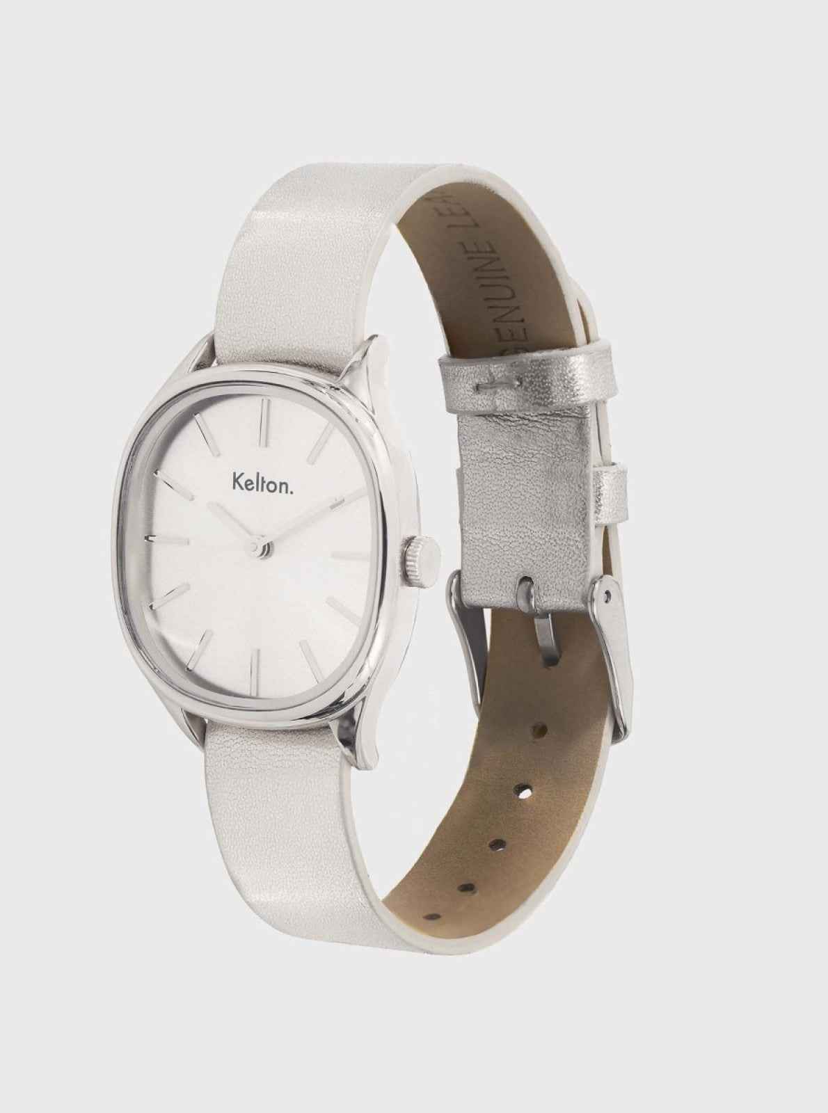 kelton-colorama-argent-montre-ovale-pop-fabriqu-e-en-france image 2