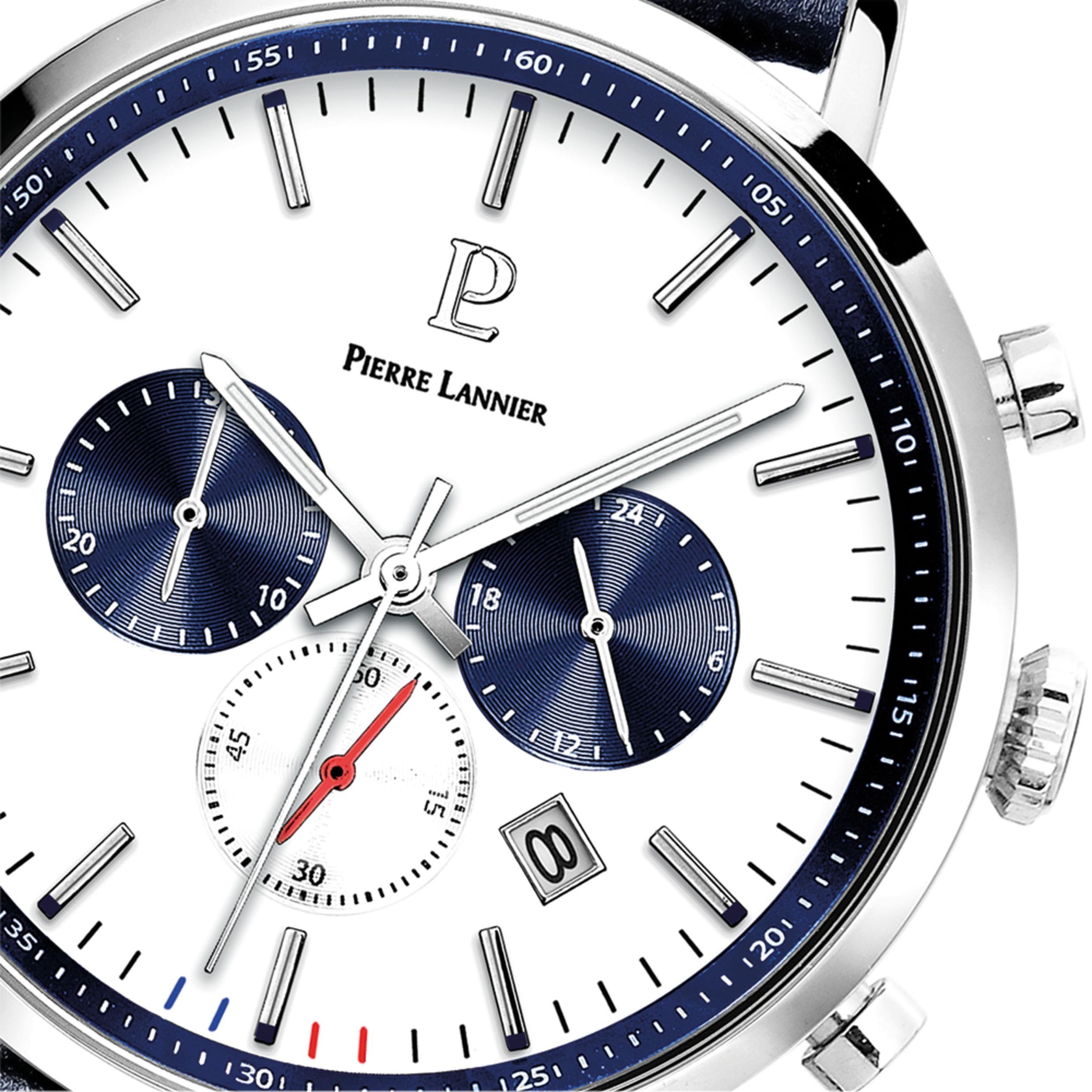pierre-lannier-chronographe-baron-montre-homme-acier-inoxydable-43-mm-quartz-5-a image 3