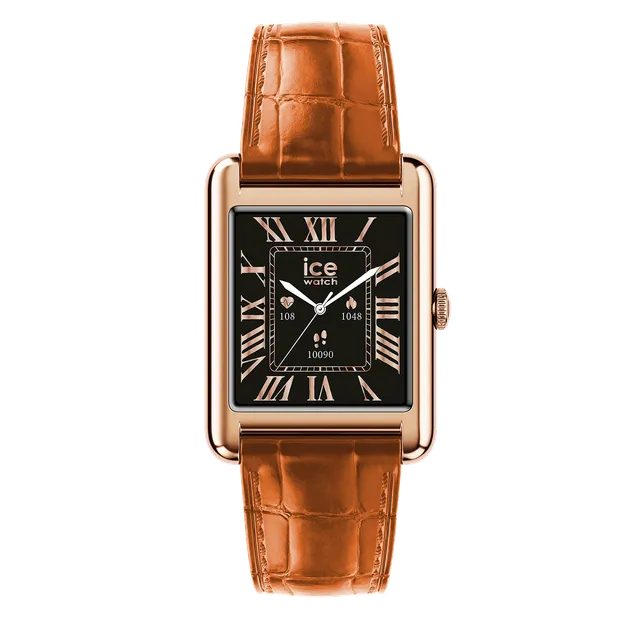 ice-watch-ice-smart-tks-2-0-rectangulaire-1-41-rose-gold-cognac-montre-connect-e image 1