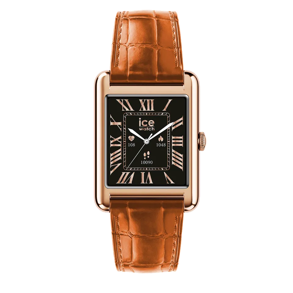 ice-watch-ice-smart-tks-2-0-rectangulaire-1-41-rose-gold-cognac-montre-connect-e image 1
