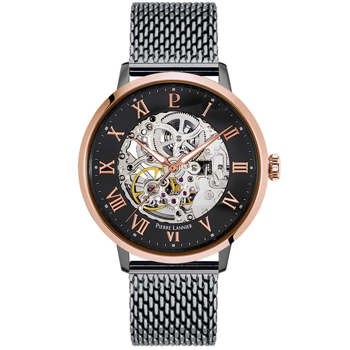 pierre-lannier-automatic-326b488-montre-homme-automatique-42-mm-gris image 1