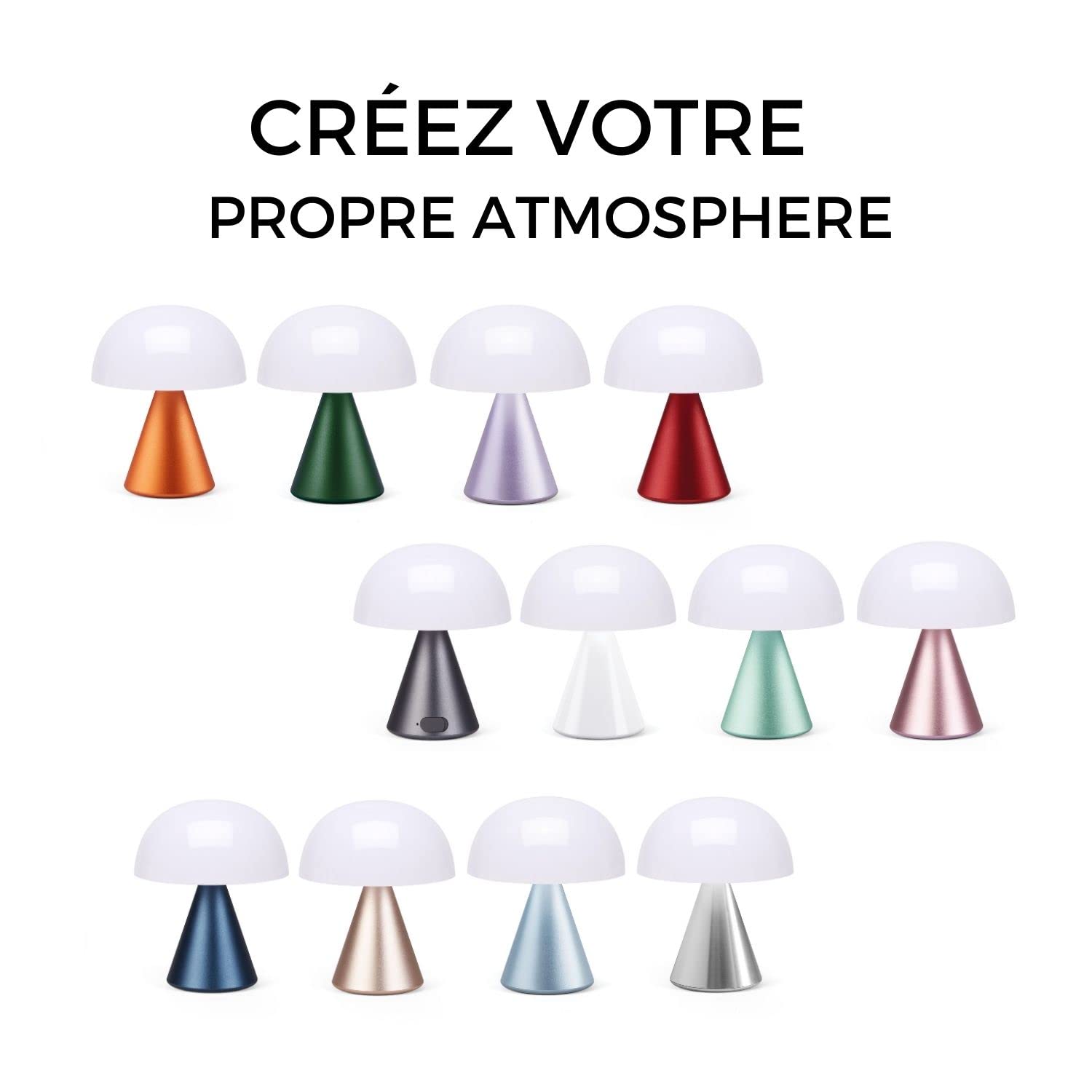 lexon-mina-m-lampe-champignon-led-sans-fil-9-couleurs-alu-poli image 7