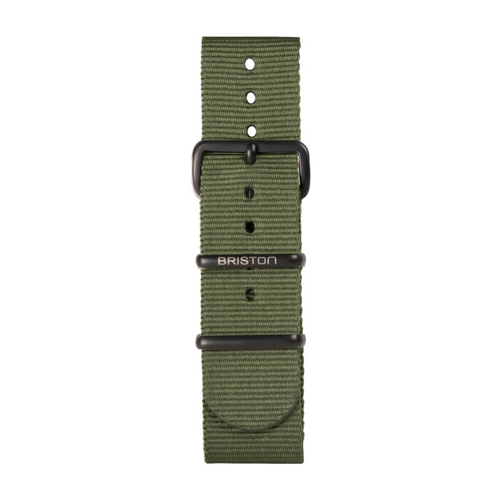 briston-clubmaster-classic-bracelet-type-nato-20-mm-vert-militaire image 3